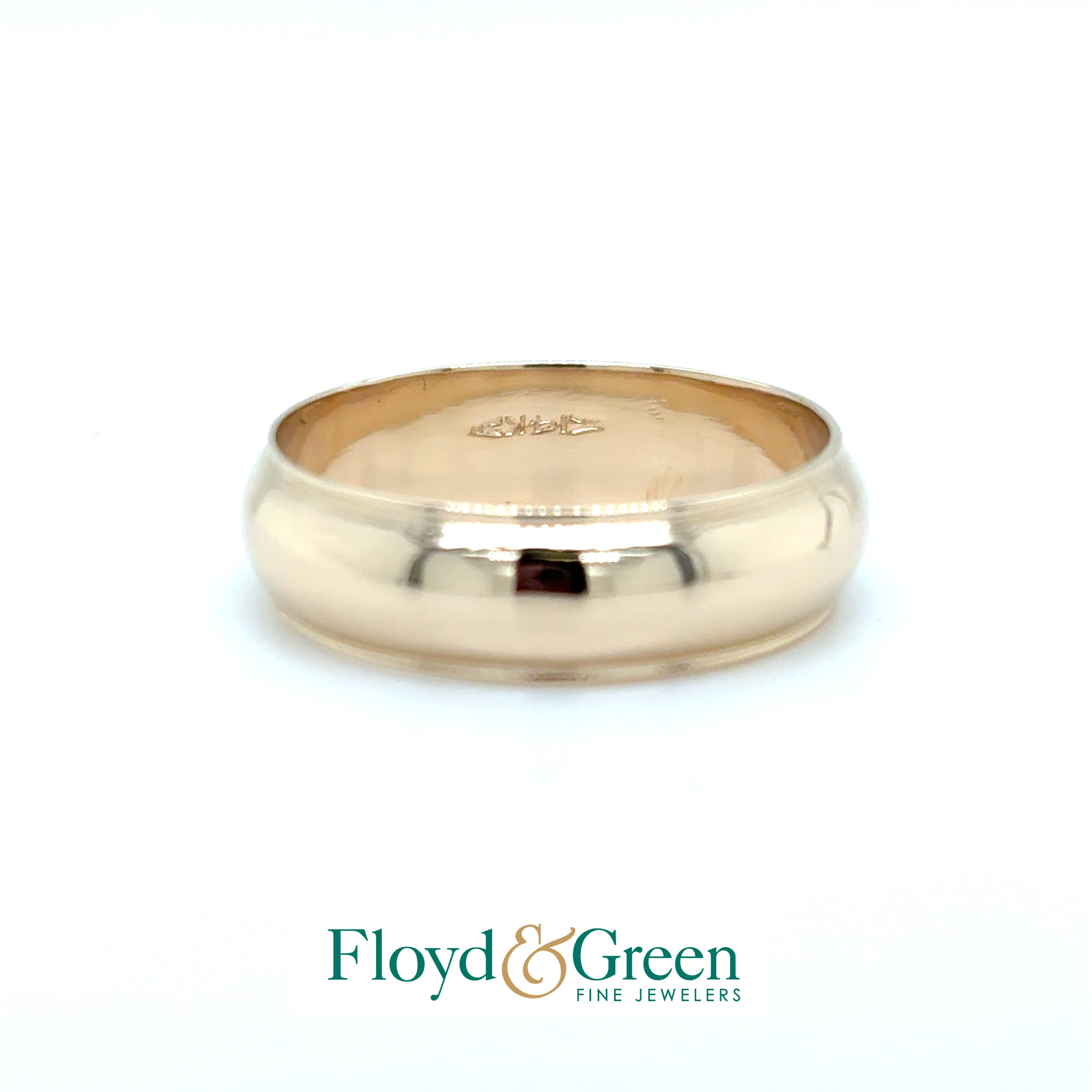 14KY Wedding Band, Size 12, 7.8g