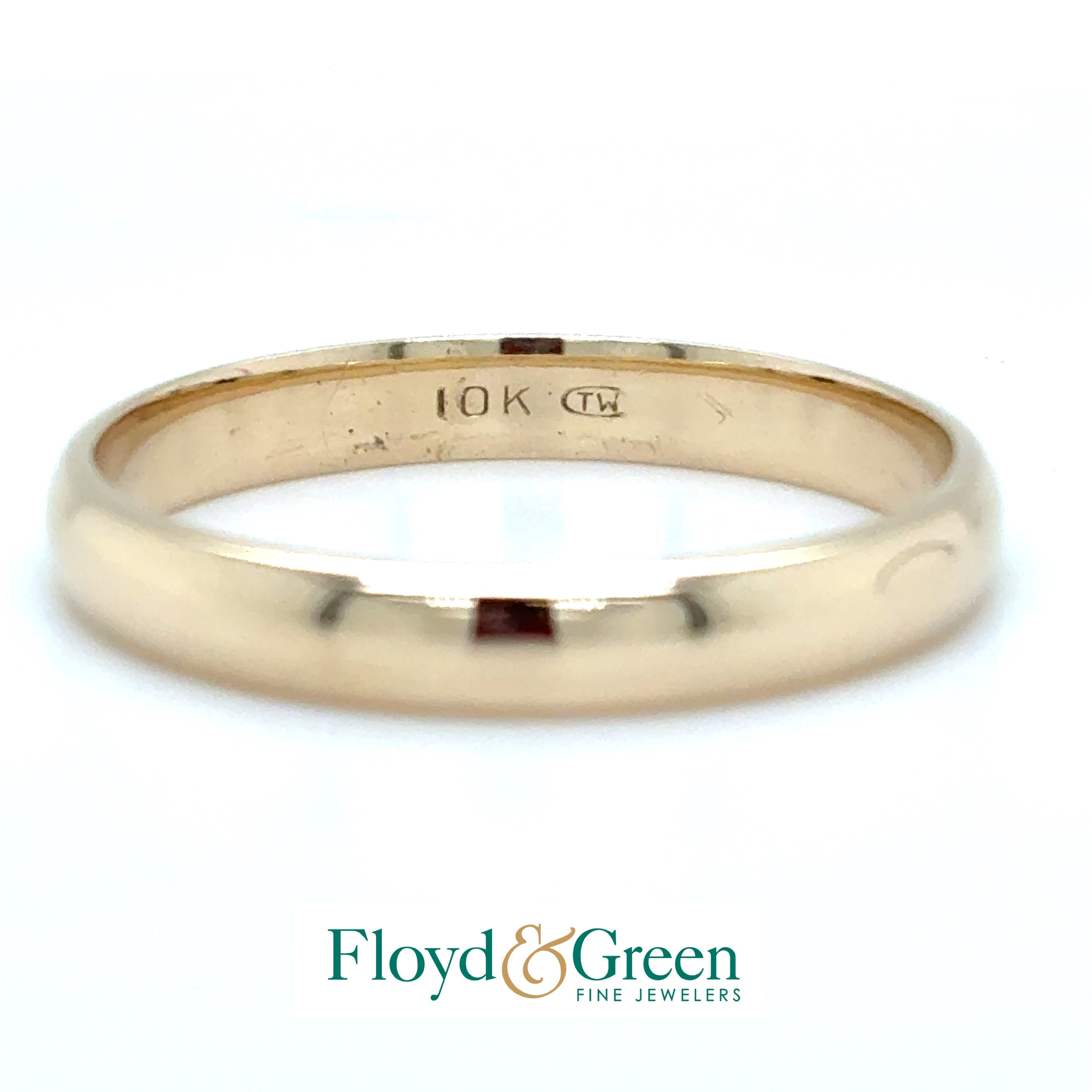 10KY Wedding Band, Size 13, 3.9g