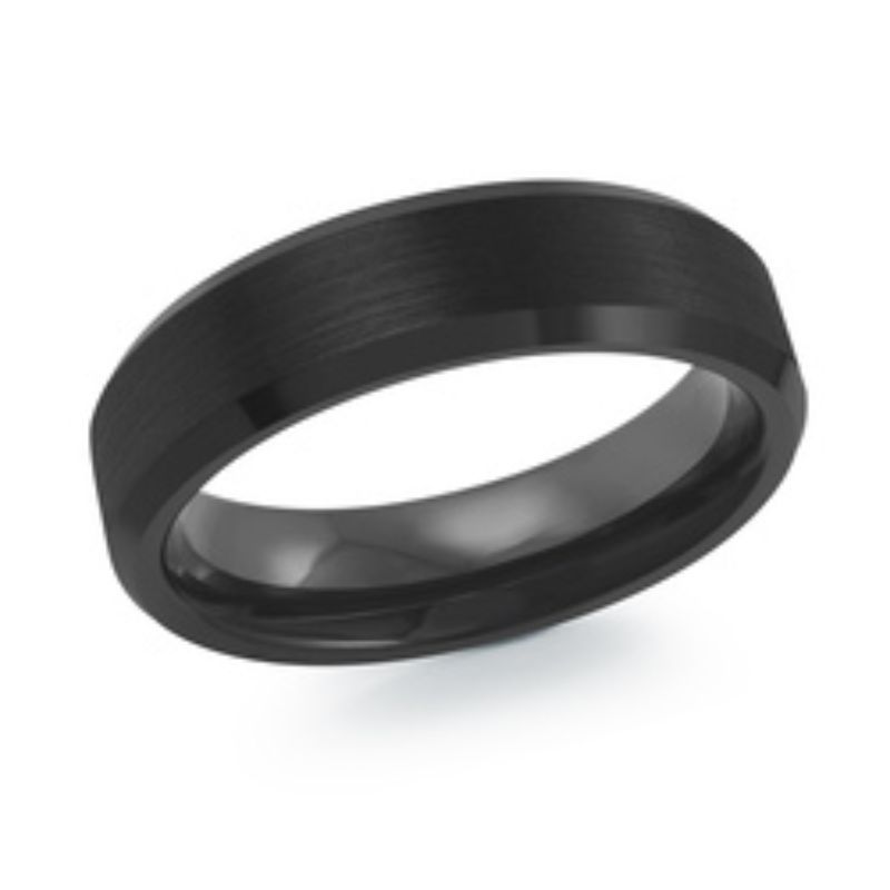 MALO Black Tungsten Wedding Band