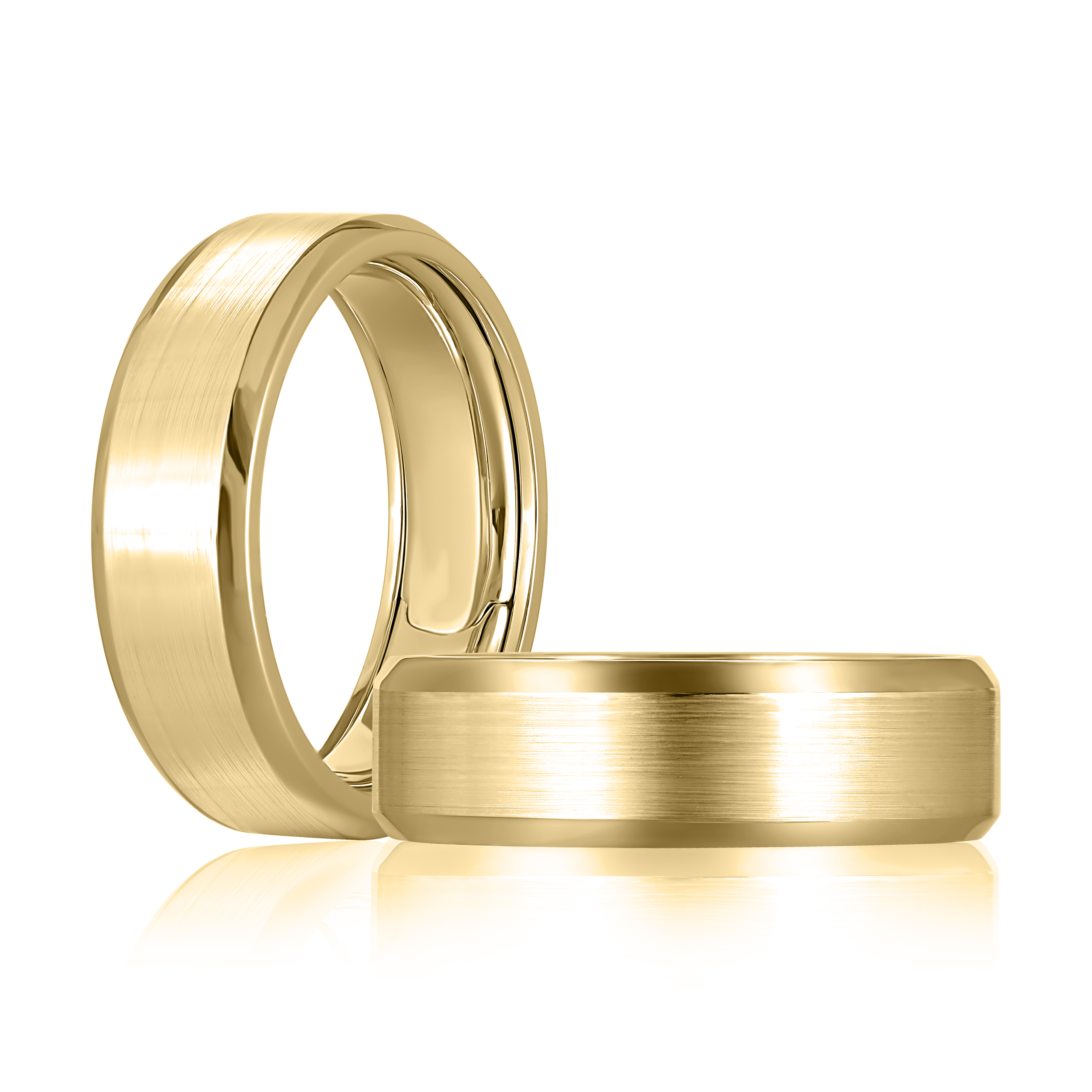 14KY expandable satin finish men's wedding band ring size 8.5-9.5