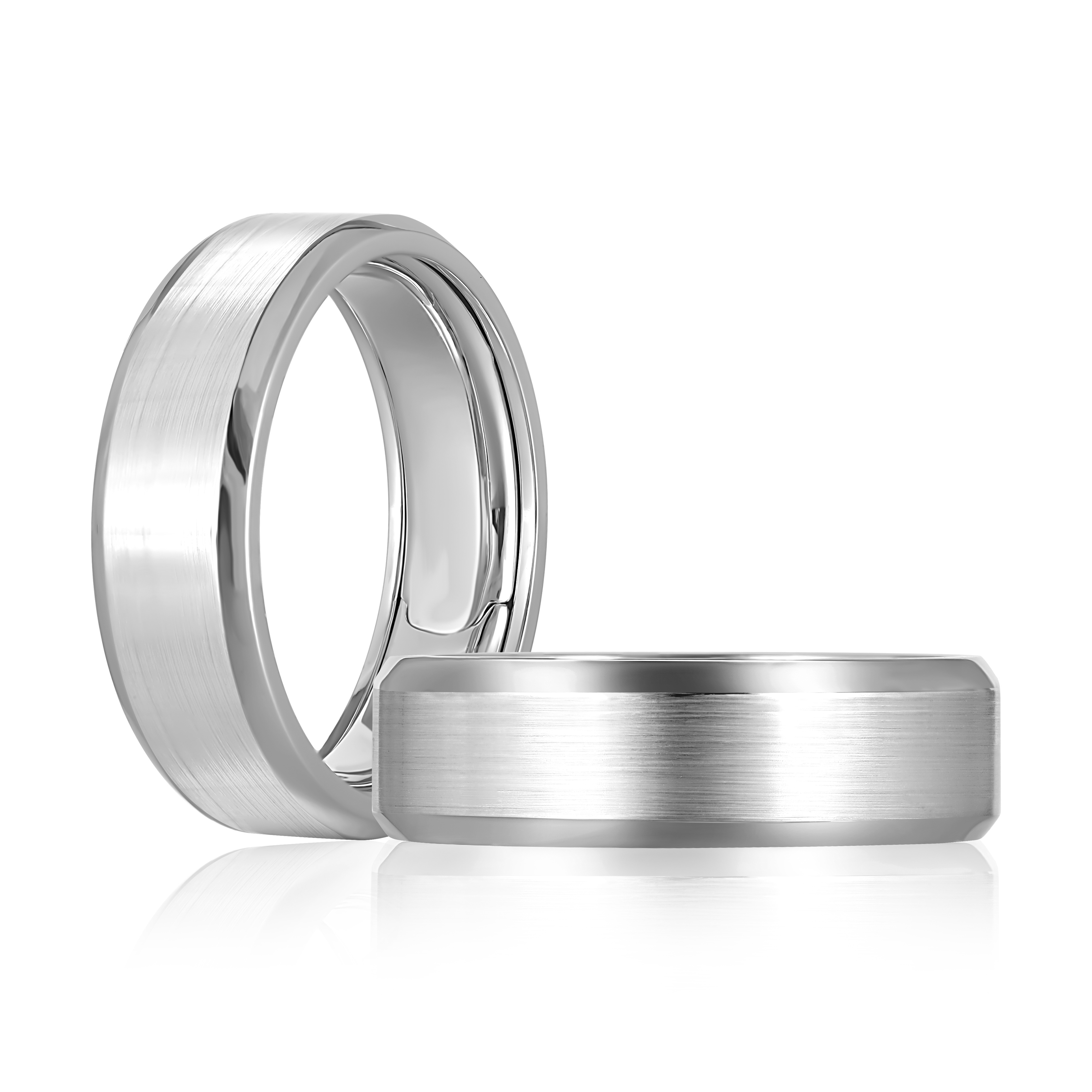 14KW expandable satin finish men's wedding band ring size 10-11.5