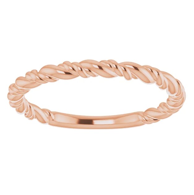 Stackable Twisted Rope Ring