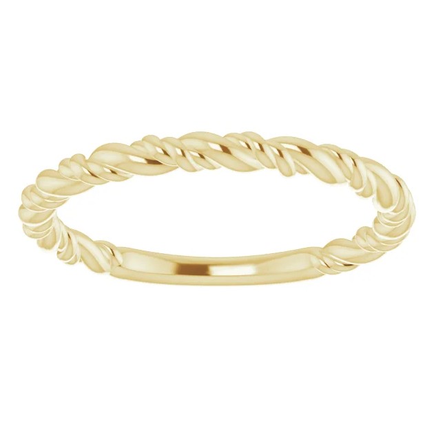 Stackable Twisted Rope Ring