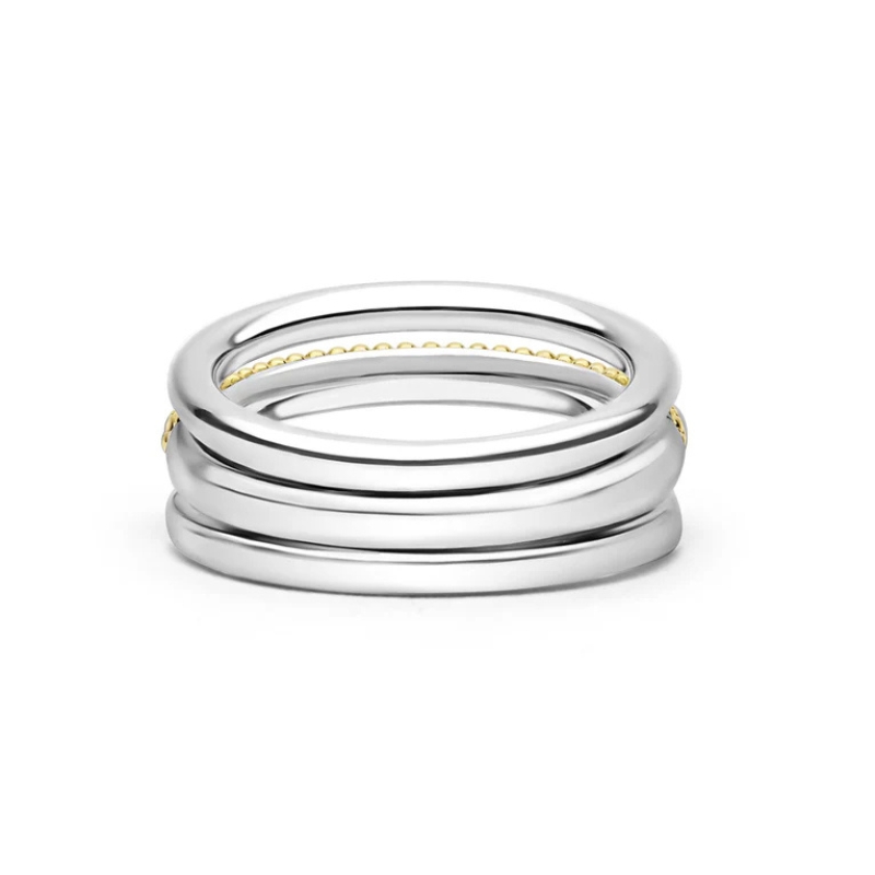 LAGOS Caviar Lux 3 Row Ring