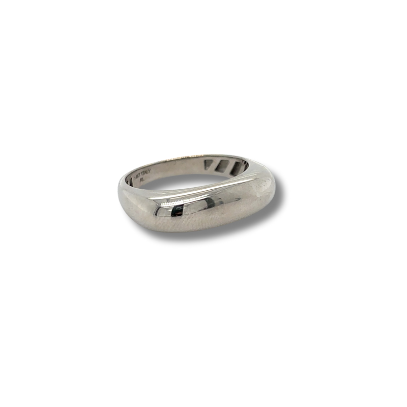 14KW Bold Hollow Ring Size 6.5