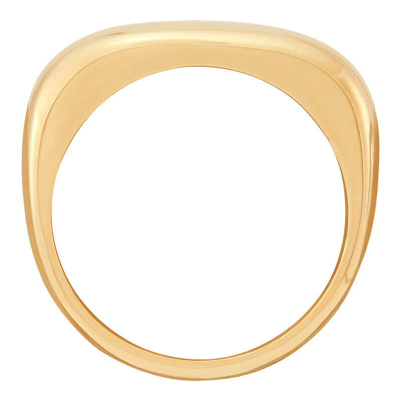 14KY Bold Hollow Ring Size 6.5