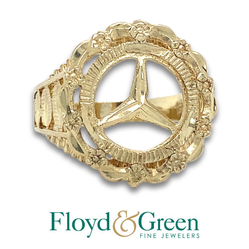 10KY Mercedes Benz Ring Size 10