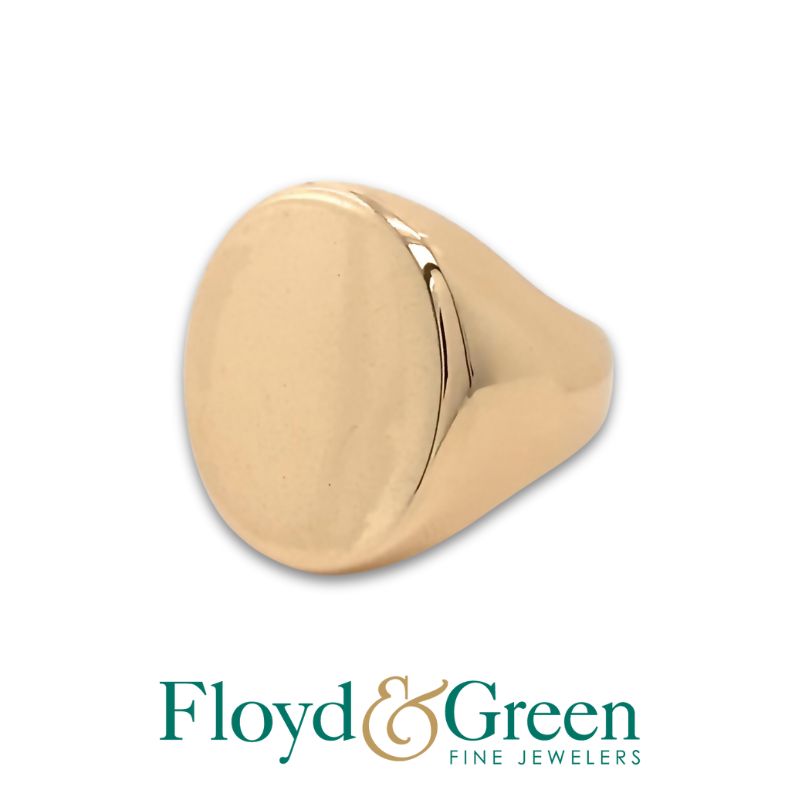 14KY Signet Ring, Size 7.5, 17.9g