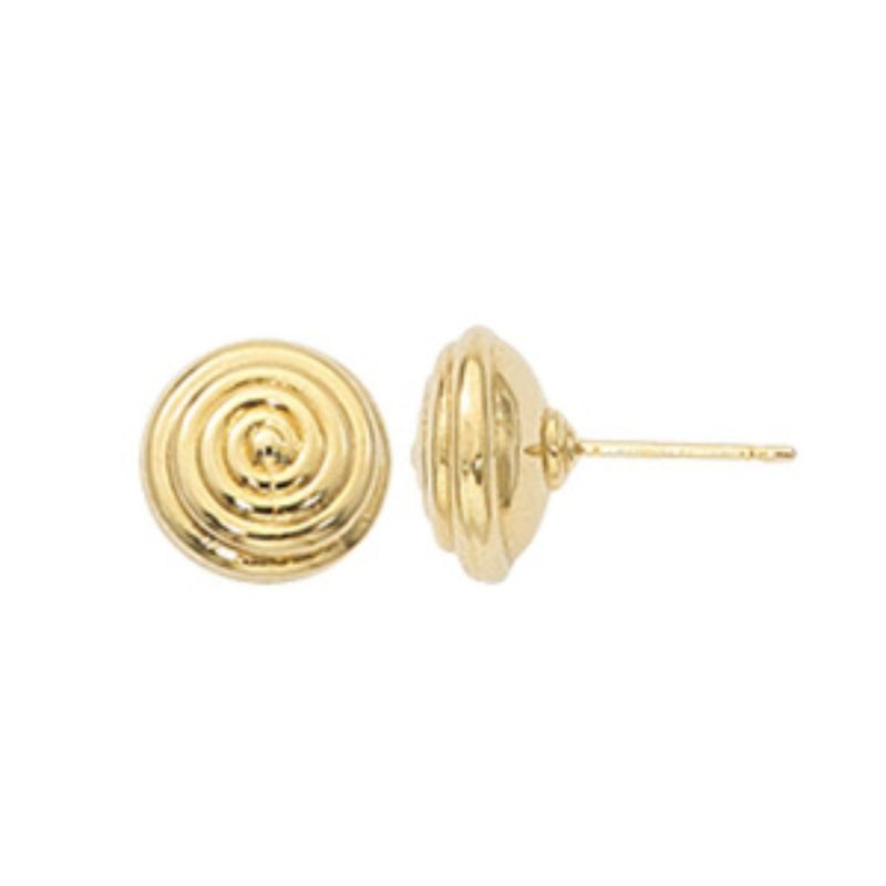 CARLA Swirl Round Stud Earrings