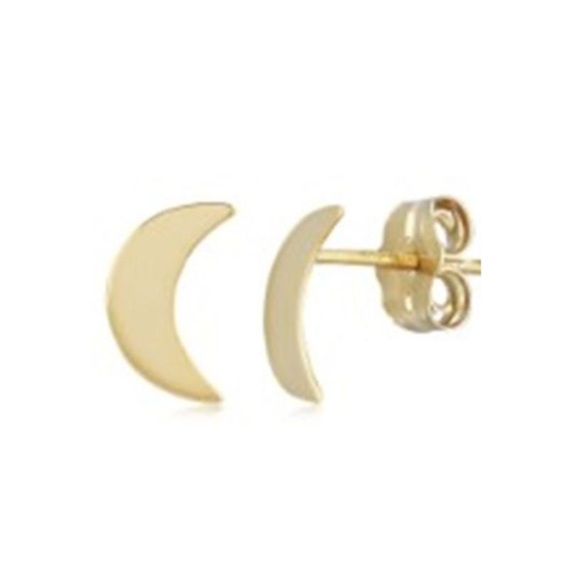 CARLA Crescent Moon Stud Earrings