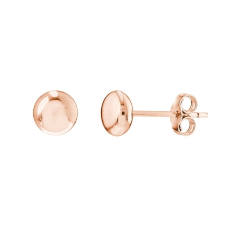 Round Pebble Stud Earrings