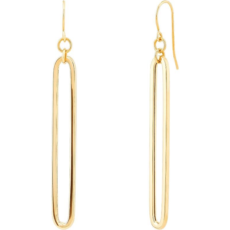 Open Paperclip Earrings
