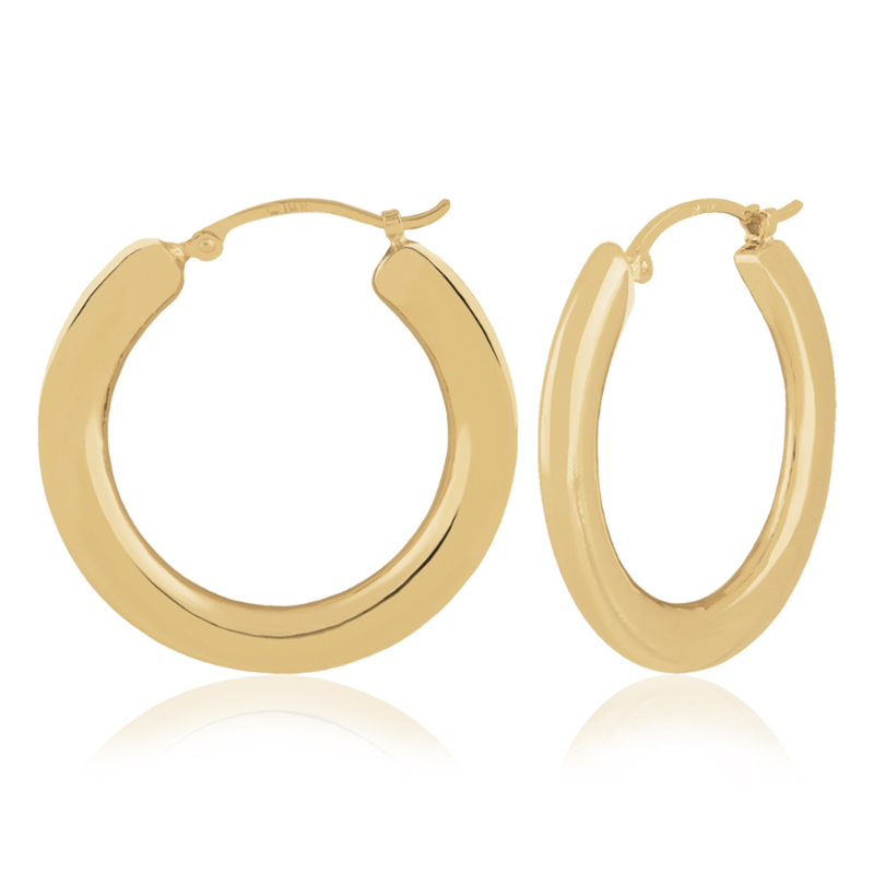 CARLA Flat Hoop Earrings