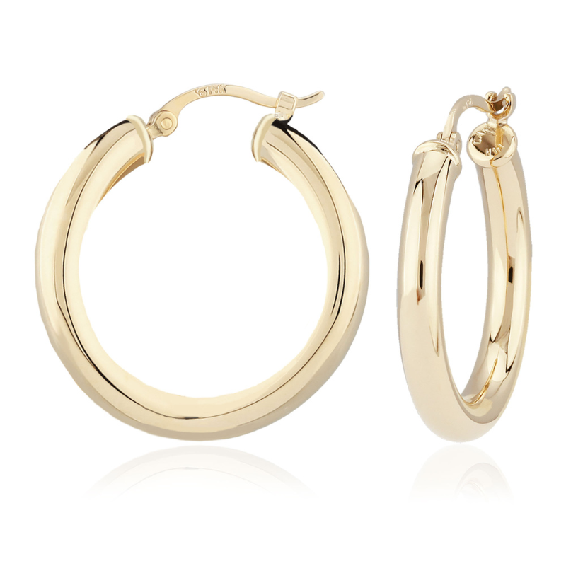 14KY Hoop Earrings 20mm