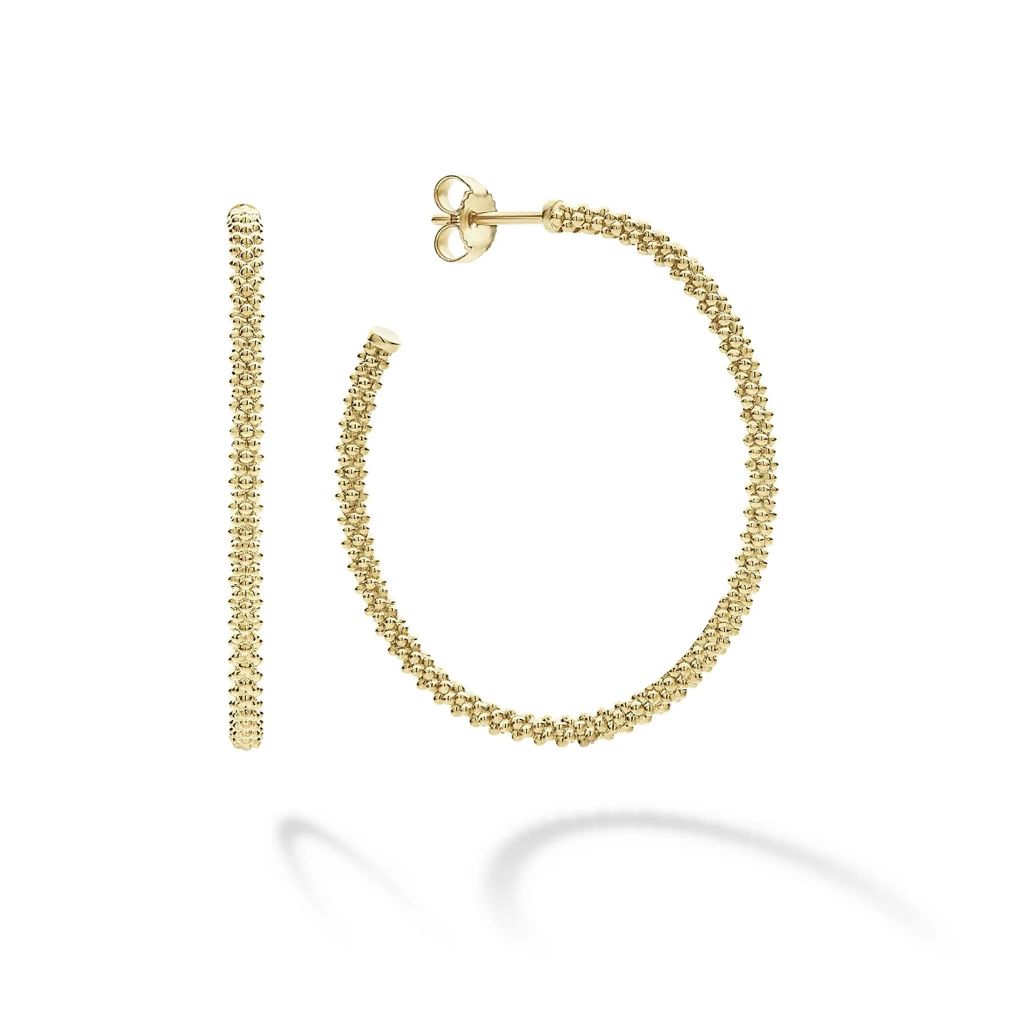 LAGOS: CAVIAR HOOP EARRINGS