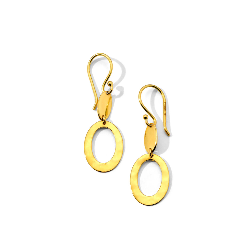 18KY Classico Small Mix Texture Earrings