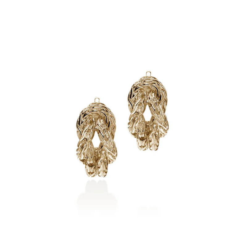 14KY Love Knot Hoop Earring