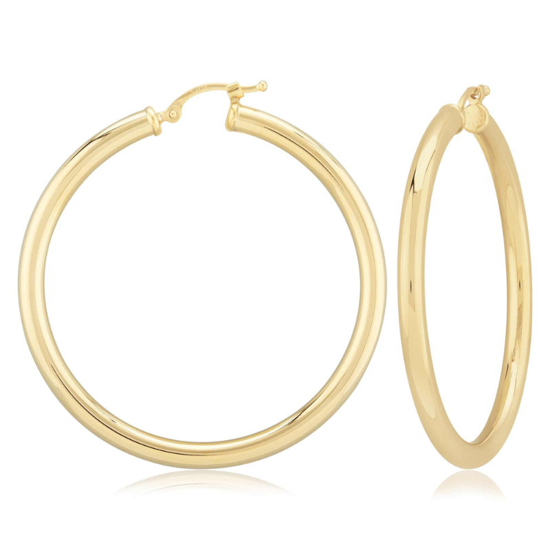 SSGP 3X40MM Tube Hoop Earrings