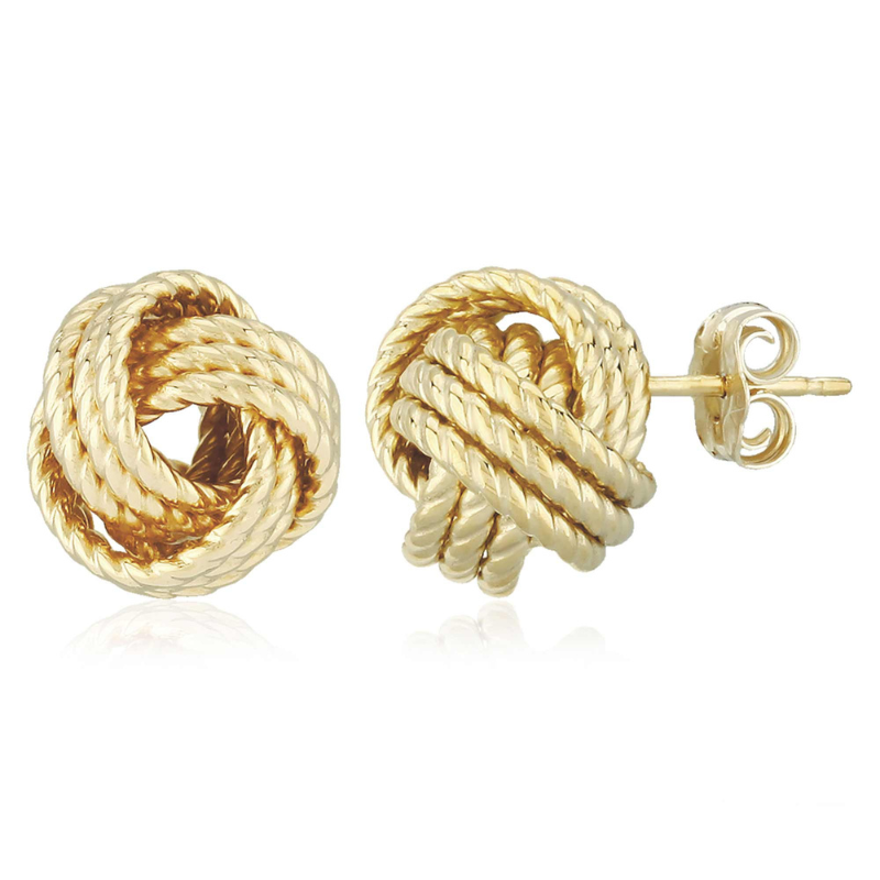 CARLA Twisted Love Knot Stud Earrings