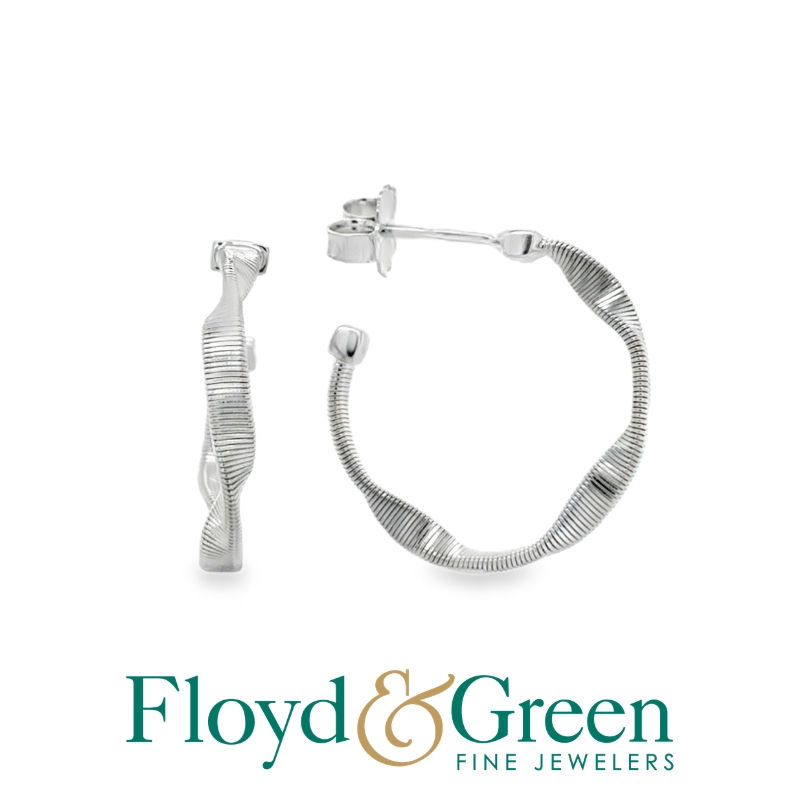 Marco Bicego 18KW Marrakech Small Hoop Earrings