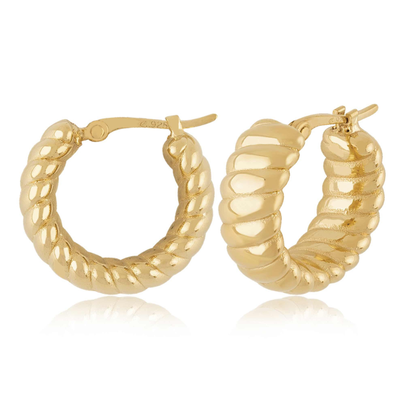 CARLA Twist Hoop Earrings