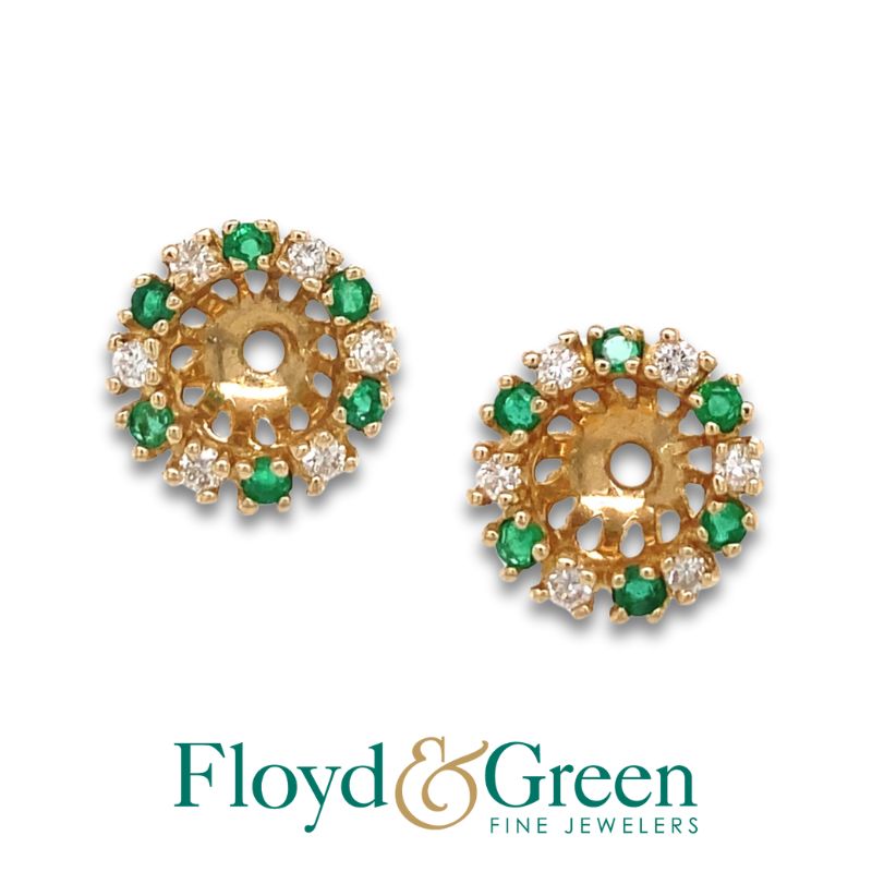 Emerald & Diamond Earring Jackets