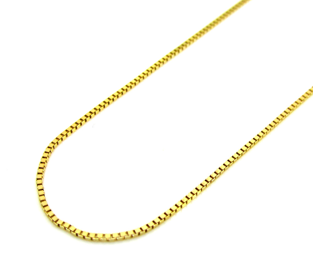 Yellow Gold Box Chain .96mm