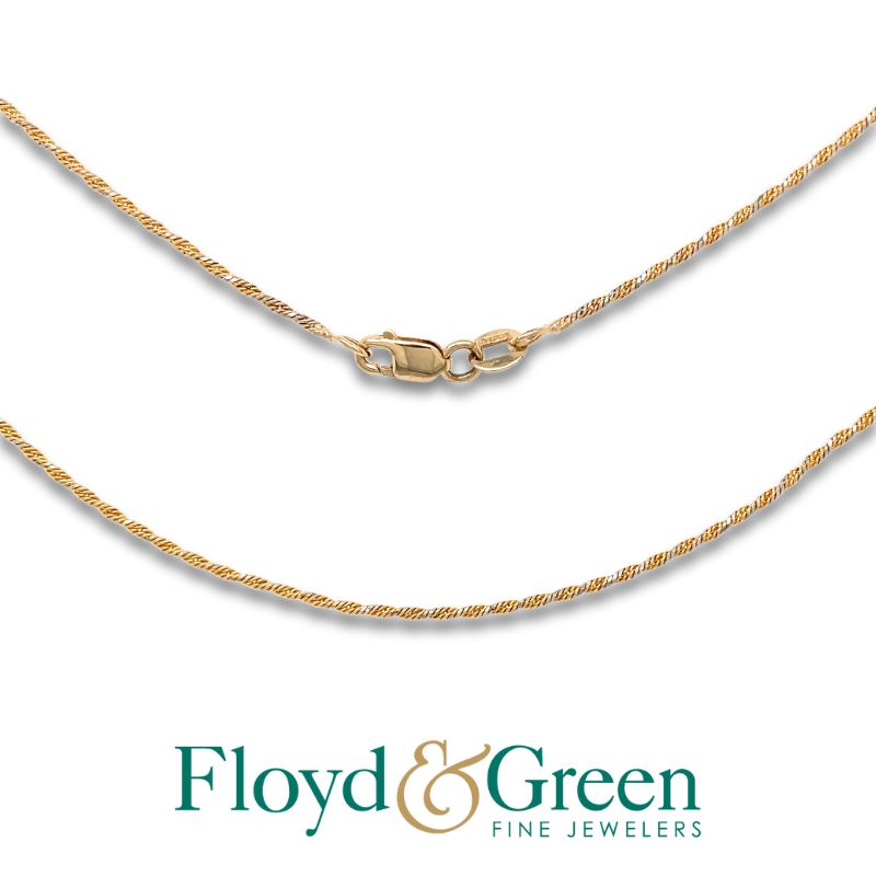 Two-Tone Diamond Cut Chain