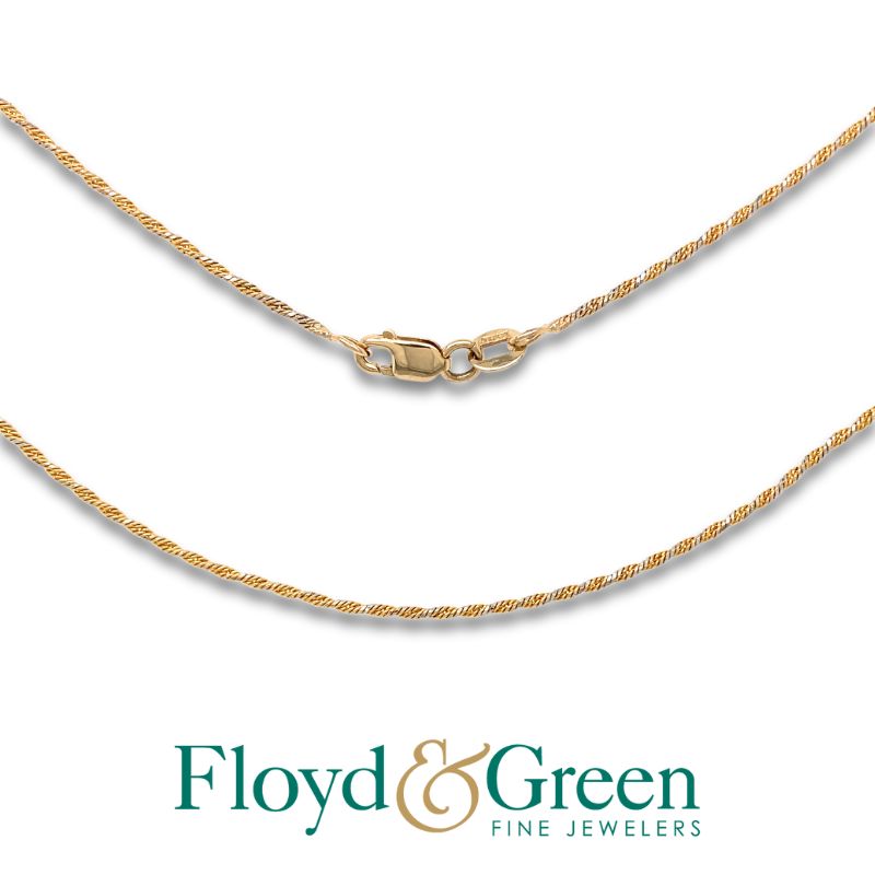 Two-Tone Diamond Cut Chain