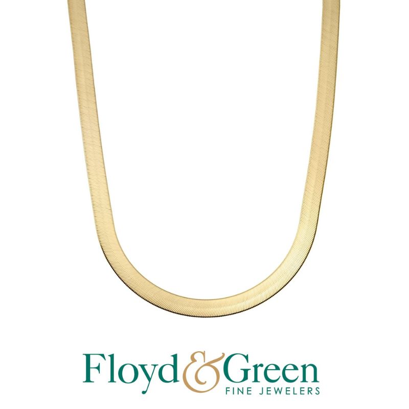 Gold Herringbone Chain