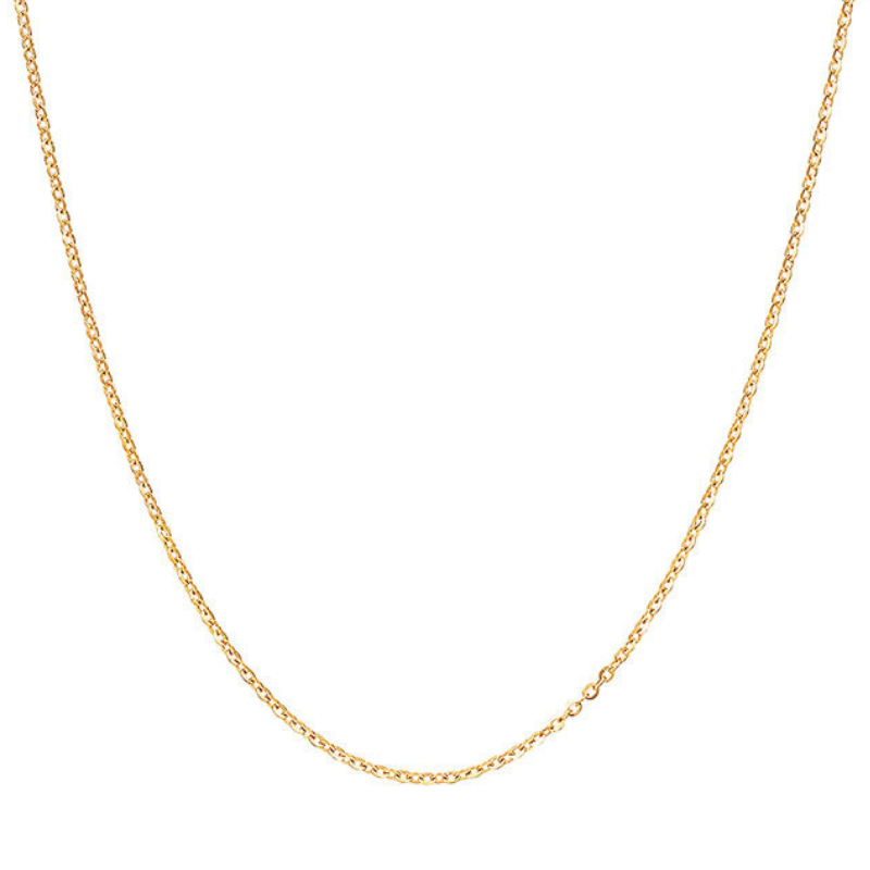 Gold Solid Mirror Cable Chain