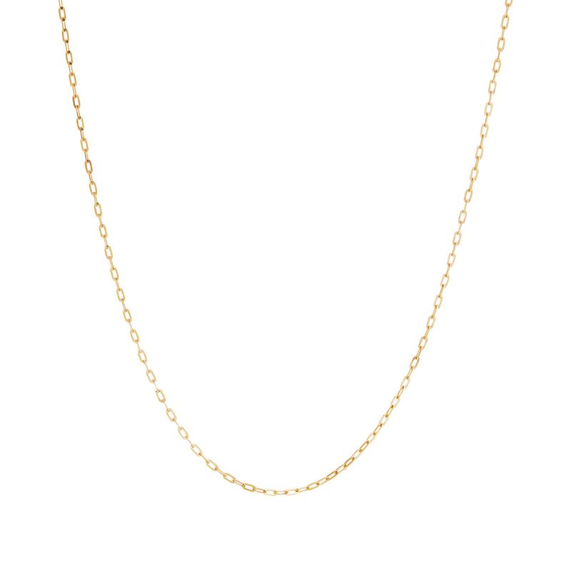 Gold Solid Paperclip Chain