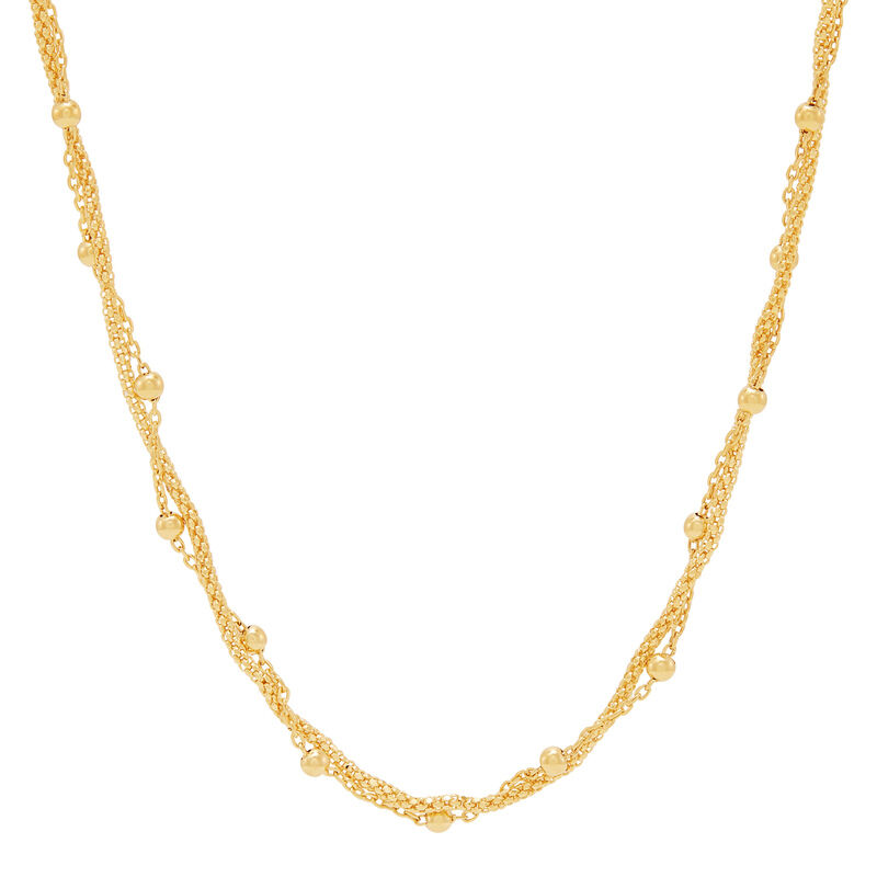 18 14KY cable and popcorn chain with bead stations