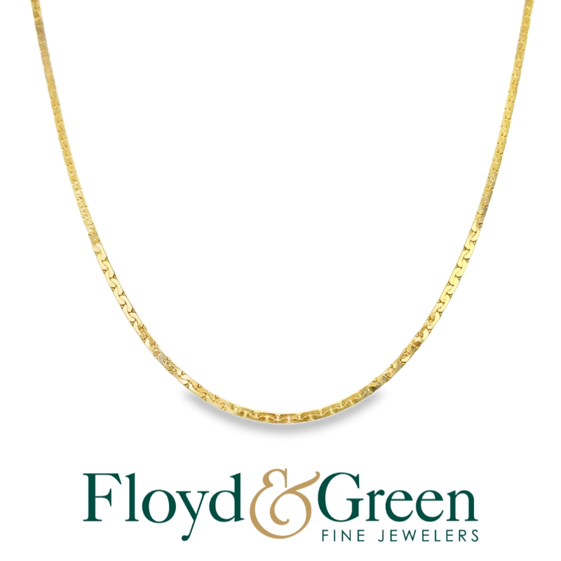 14KY Serpentine Chain, 24.5 inch, 4.8g