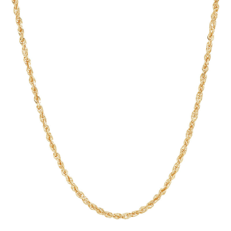 Solid Glitter Rope Chain Necklace