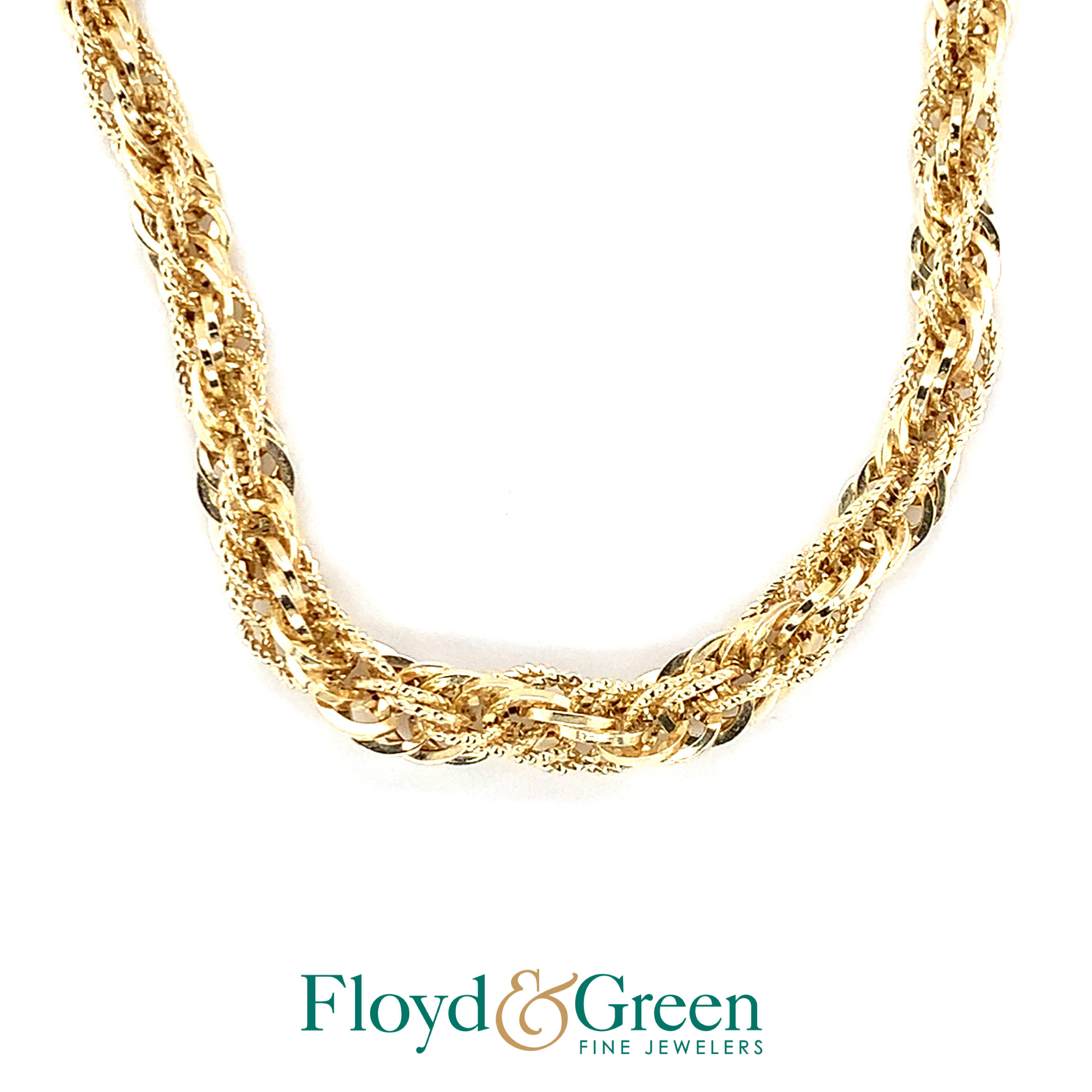 Tapered Twist Chain Necklace