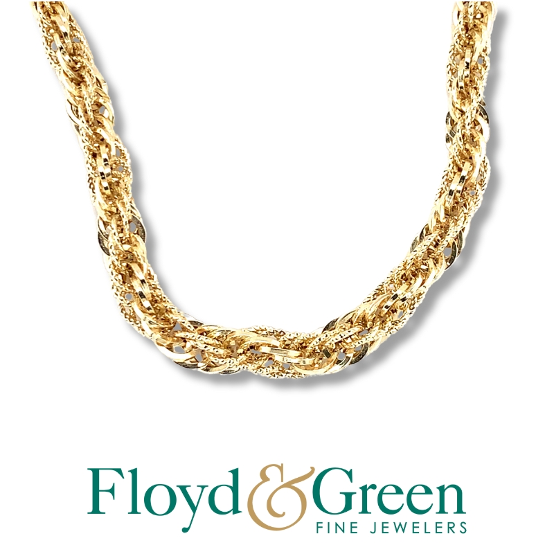 Tapered Twist Chain Necklace