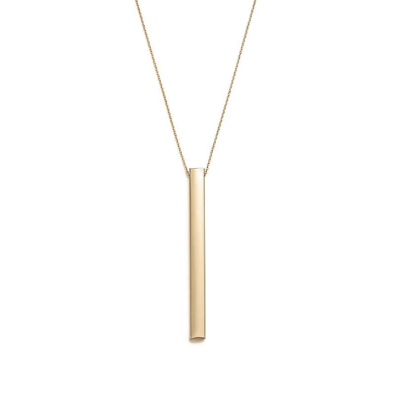 Vertical Bar Pendant Necklace