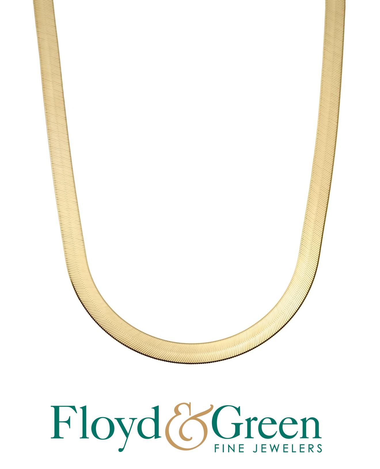 14Ky Herringbone Necklace, 18 inch, 8.38g 00143300116