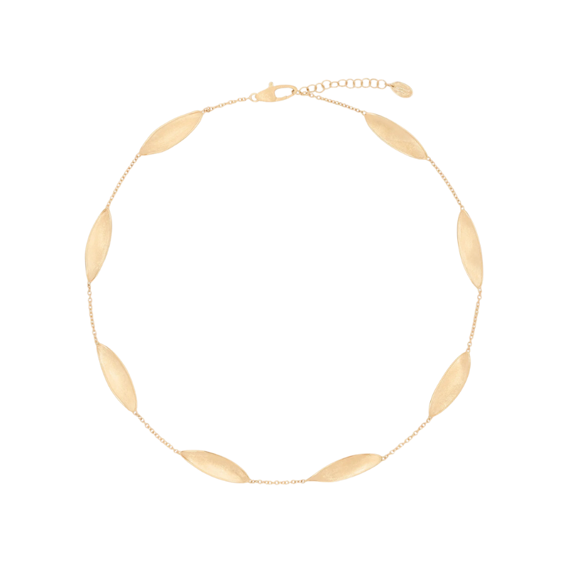 Lunaria Gold Twist Station Short Necklace