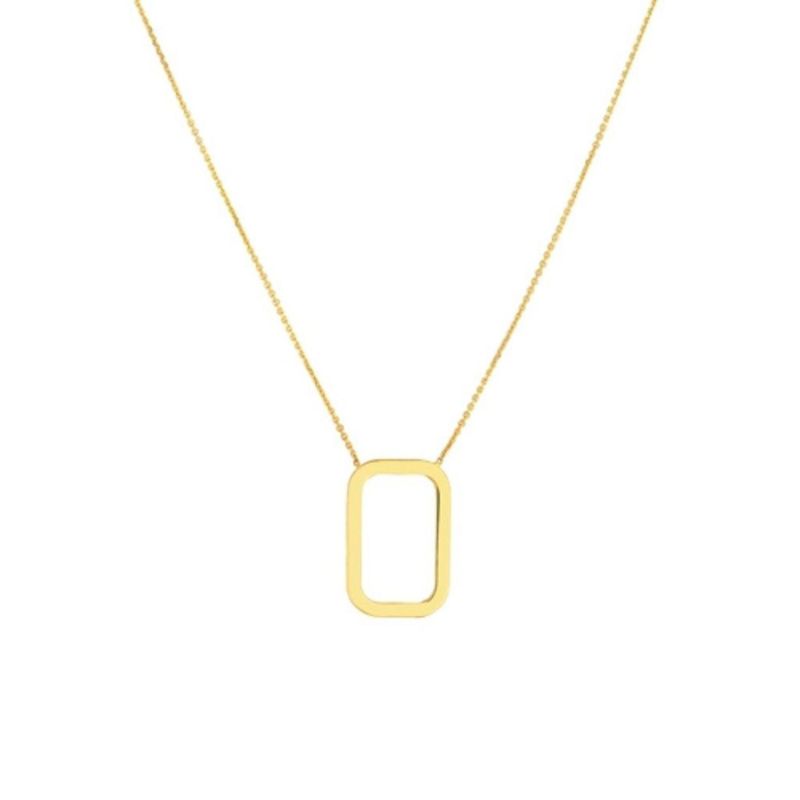 Open Rectangle Necklace