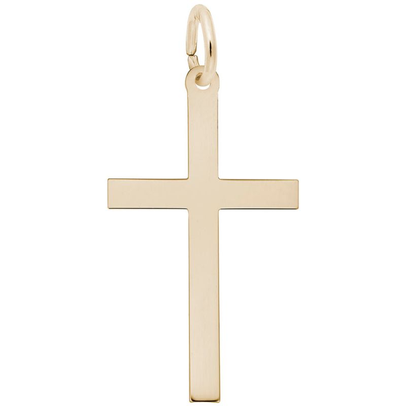 Large Plain Cross Charm