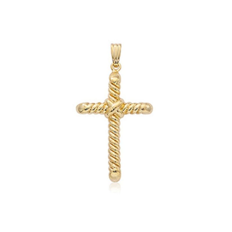 CARLA Swirl Cross Pendant