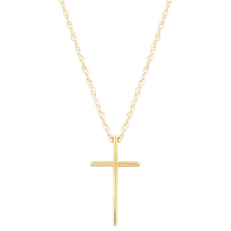 14KG SM SWEDGED CROSS W/ 18 CHAIN