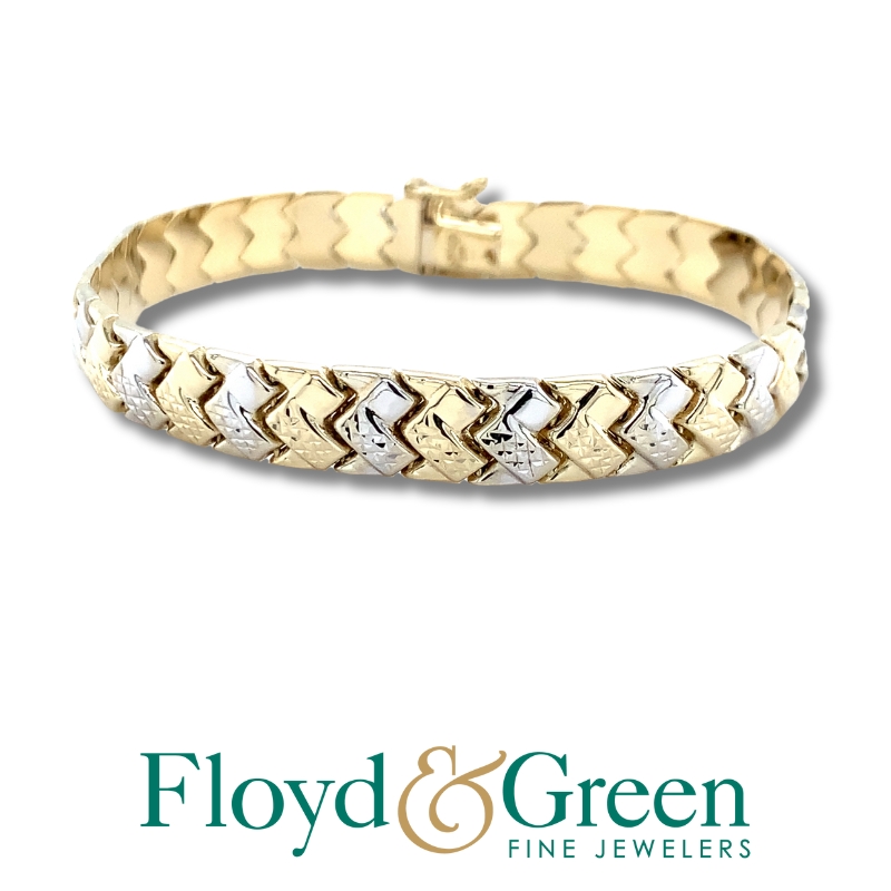 Two Tone Link Bracelet