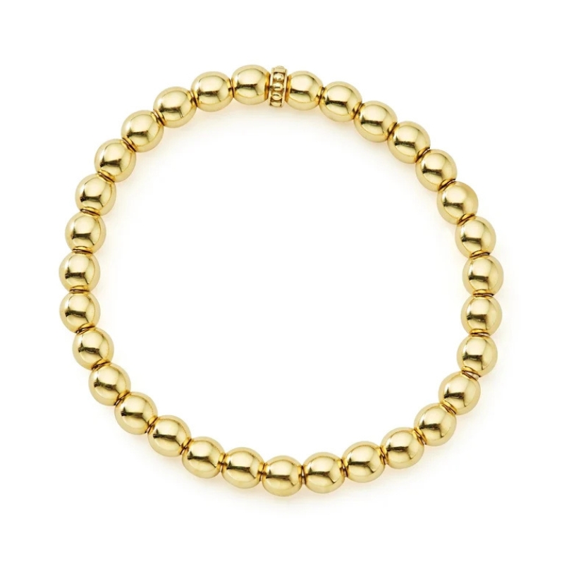LAGOS Caviar Gold Bead Stretch Bracelet