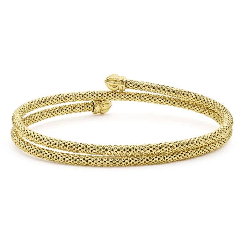 LAGOS Signature Caviar Gold Wrap Bracelet