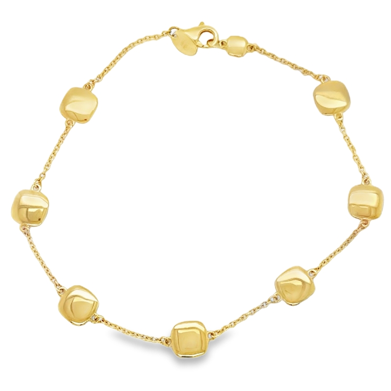 7.5 14KY Cube Station Bracelet