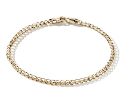 14K YG SURF BRACELET 2.3MM SIZE MEDIUM