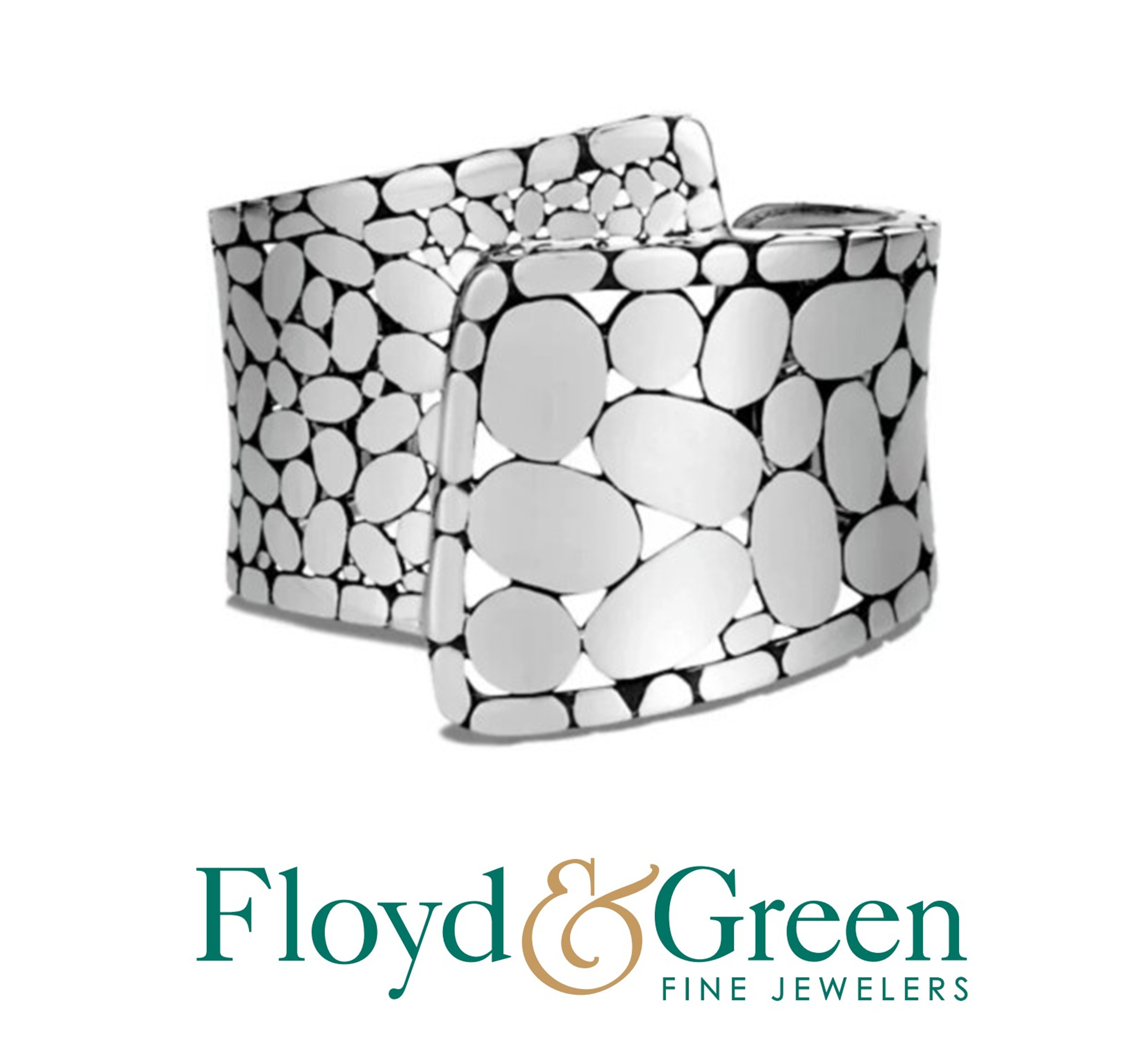 John Hardy Sterling Silver Kali Overlap Cuff Bracelet, Size M